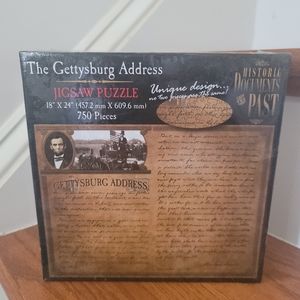 Historic Documents of the Past Puzzle Gettysburg Address Abraham Lincoln